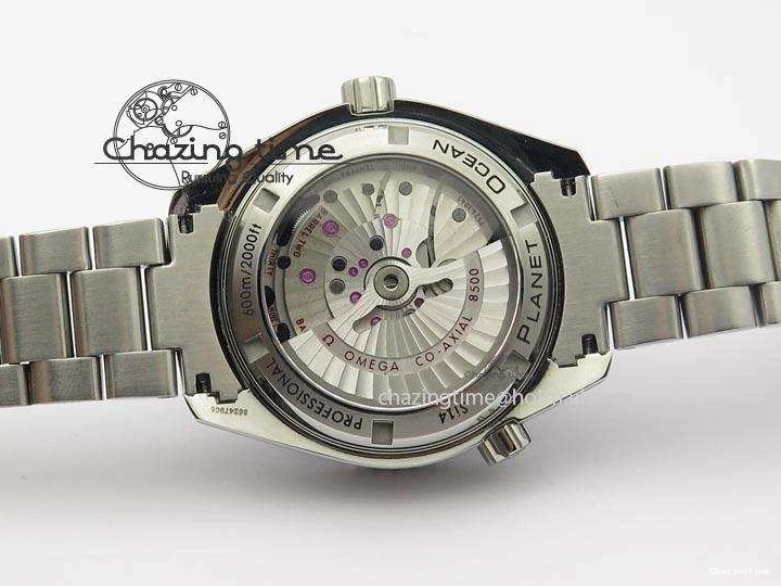 0518 Planet Ocean SS Bp Maker 45mm Black Bezel On SS Bracelet A OnTrend 8218